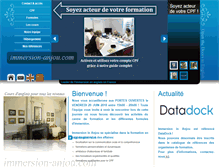 Tablet Screenshot of immersion-anjou.com
